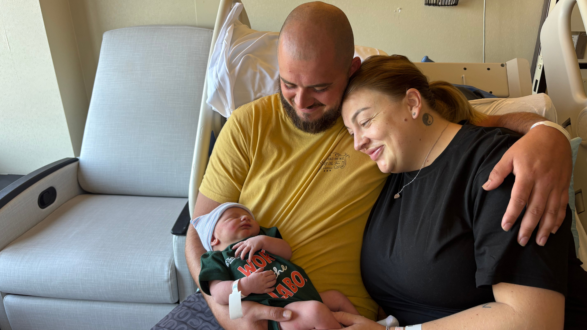 Baby Kashius with family